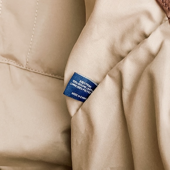 Cole Haan brown pebbled leather women’s tote bag with magnet button closure - Picture 5 of 8